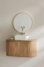 PRITI Suspended Bathroom Cabinet (Solid Wood ) - Image 4