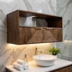 PRITI Suspended Bathroom Cabinet (Solid Wood ) - Image 3