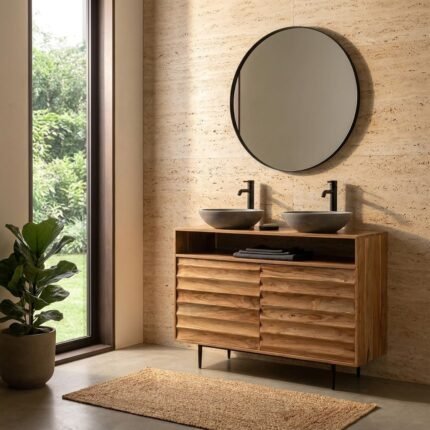 PRITI Wooden Bathroom Cabinet