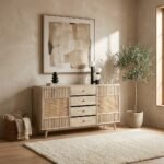 PRITI Wooden Sideboard (Solid Mango wood )