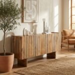 PRITI Wooden Sideboard (Solid Mango wood )