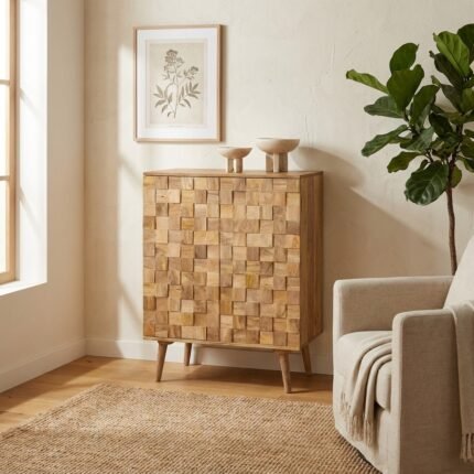PRITI Wooden Handicraft Sideboard (Slid Wood )