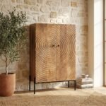 PRITI Wooden Handicraft Storage Cabinet (Solid Wood ) - Image 3