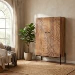 PRITI Wooden Handicraft Storage Cabinet (Solid Wood ) - Image 2