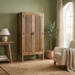Reeded Wooden Cabinet (Solid Wood) - PRITI