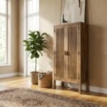 Reeded Wooden Cabinet (Solid Wood) - PRITI - Image 3