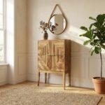 PRITI Tall Wooden Sideboard (Solid Wood ) - Image 4