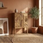 PRITI Tall Wooden Sideboard (Solid Wood ) - Image 5