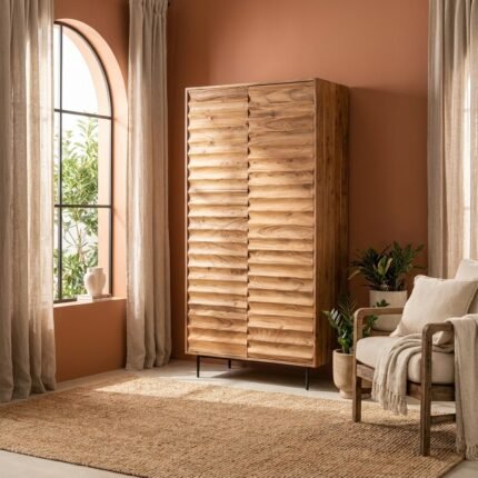PRITI Wooden Wardrobe (Solid Wood)