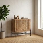 PRITI Accent Cabinet (Solid Wood with iron Legs) - Image 2