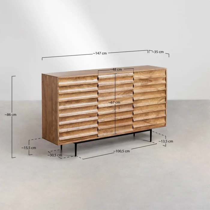 PRITI Wooden Sideboard