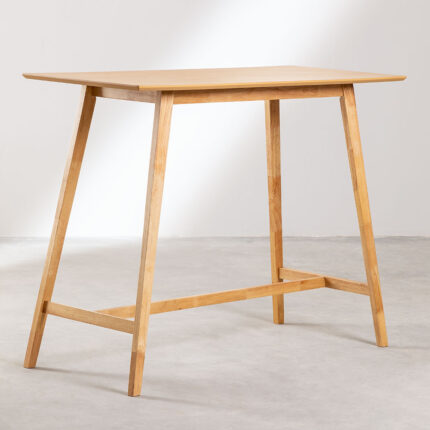 PRITI Rectangular Wooden High Table