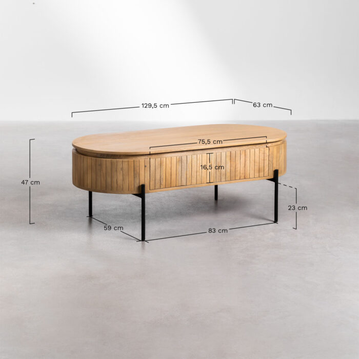 PRITI Wood Coffee Table