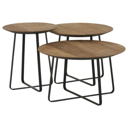 PRITI Round Set of 3 Coffee Tables