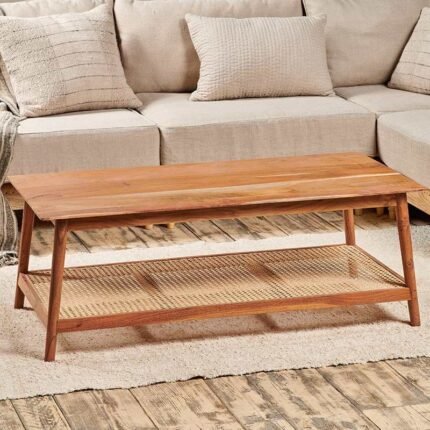 PRITI Cane Coffee Table