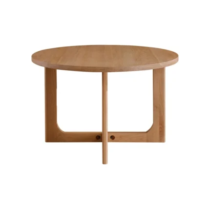 PRITI Wood 120cm Round Dining Table, Seats 4
