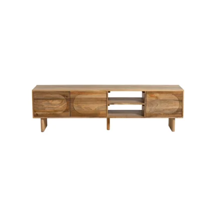 PRITI Natural Wood Patterned TV Unit