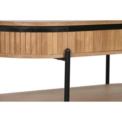 PRITI TV furniture Home Black Natural Metal