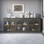 PRITI Arch 6 Door Accent Cabinet