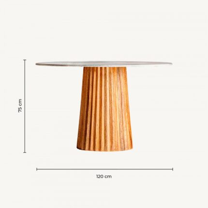 PRITI Wood Dining Table