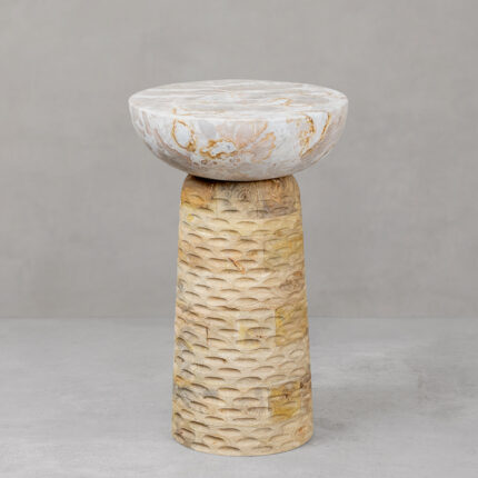 PRITI Marble Side Table Tall