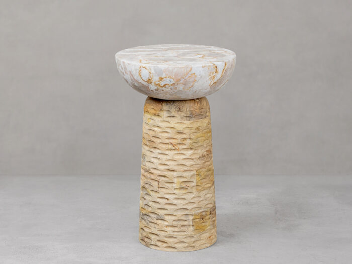 PRITI Marble Side Table Tall