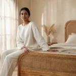 PRITI Bed Frame with Wooden Headboard