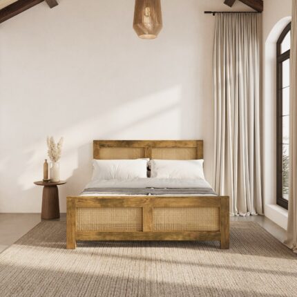 PRITI Solid Wood Bed