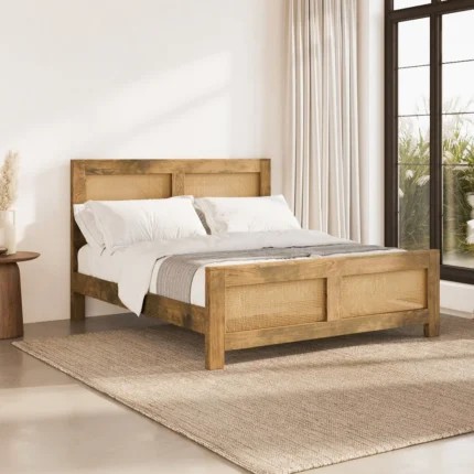 PRITI Solid Wood Bed