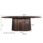 PRITI Oval Dining Table