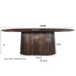 PRITI Oval Dining Table