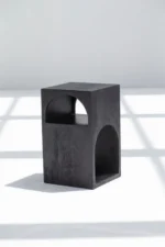 PRITI Black Painted Side Table