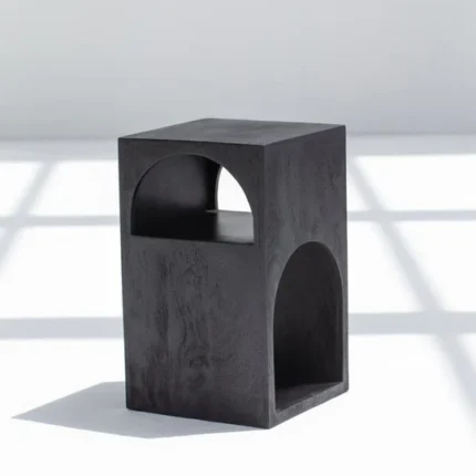 PRITI Black Painted Side Table