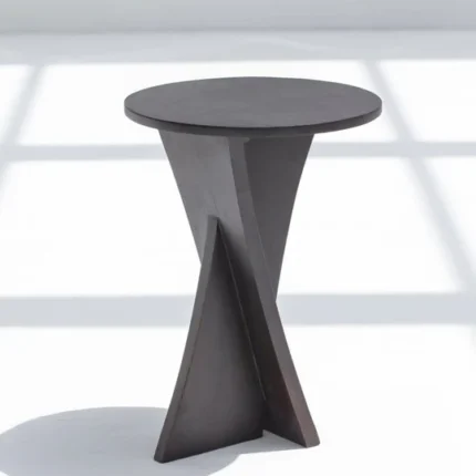 PRITI Black Painted Side Table