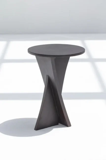 PRITI Black Painted Side Table