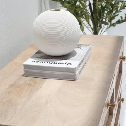 PRITI Rattan Wood Sideboard