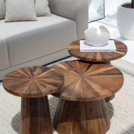 PRITI Nesting Wooden Coffee Table