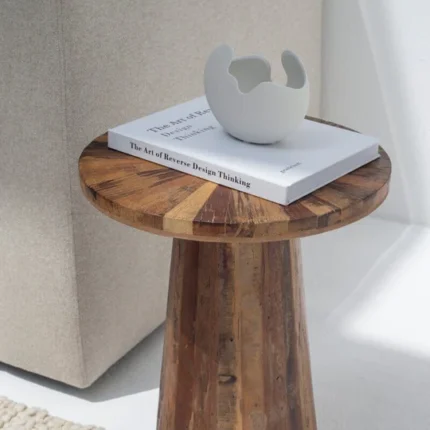 PRITI Wooden Side Table (2 Sizes)