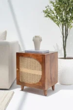 PRITI Wooden Bedside Table