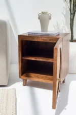 PRITI Wooden Bedside Table