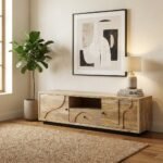 PRITI Tropical Home Decor Wood TV Stand (Solid Wood ) - Image 2