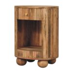 PRITI Ball Open Slot Bedside Table