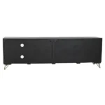 PRITI TV Stand in Black and Gold Wood