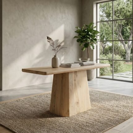 PRITI Art Gallery Entrance Console (Solid Mango Wood )