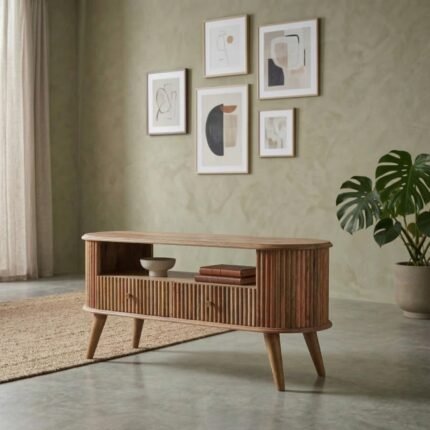 PRITI Nordic Media Unit (Solid Wood )