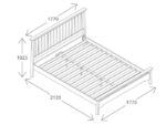 PRITI Hardwood Queen Size Bed Frame