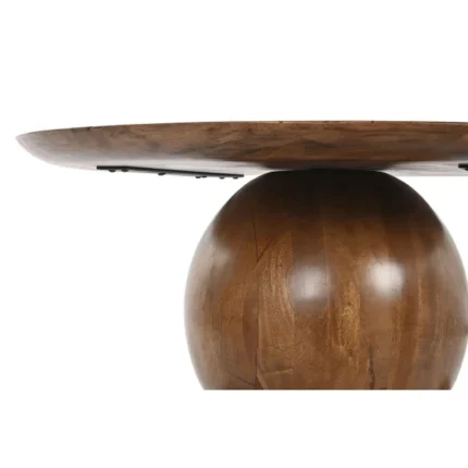 PRITI Round Design Coffee Table in Natural Brown Wood Home Decor