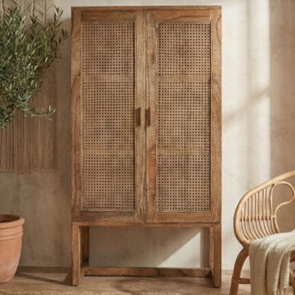 PRITI Small Wooden Cabinet (Solid Wood)