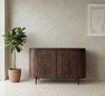PRITI Sideboard Dark Brown 115 cm (Solid Wood )
