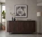PRITI Sideboard Dark Brown 180 cm (Solid Wood )